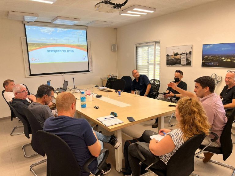 EDF תכנון והקמת טורבינות רוח בעמק חרוד